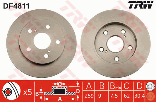 TRW BRAKE DISC