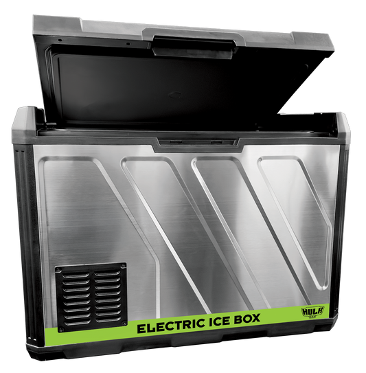 50L Fridge Freezer 12v 24v 240v Stainless Steel Sides
