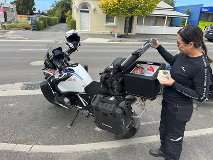 EvaKool Adventure 18L Motorcycle Fridge Freezer with detachable battery