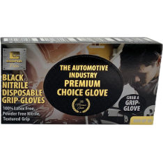 BLACK NITRILE GLOVE (X-LARGE) (50 PACK)