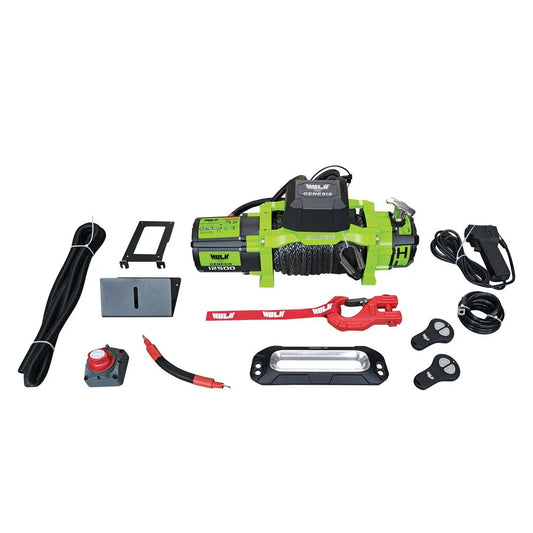 12500LB SYNTHETIC ROPE WINCH HULK GENESIS RECOVERY WINCH