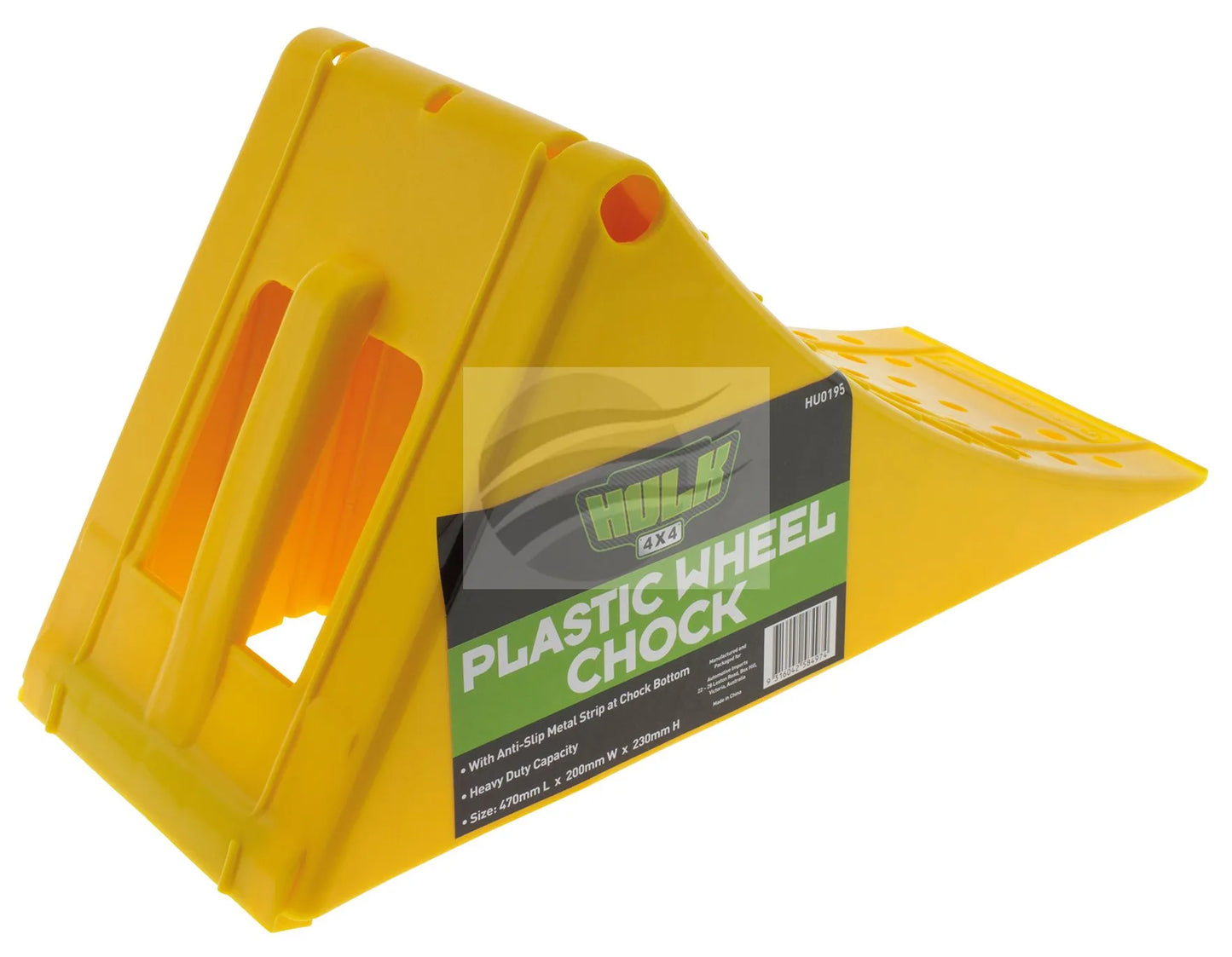 WHEEL CHOCK PLASTIC 40,000kg L470 x W200 x H230mm