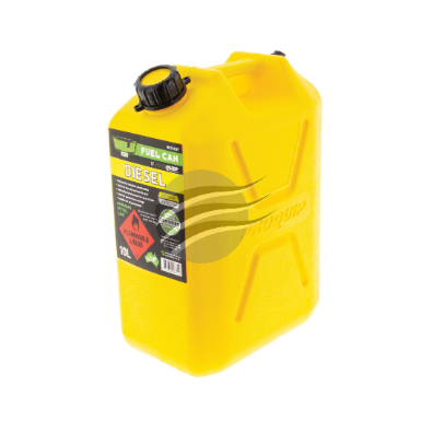 FAST FLOW PLASTIC FUEL CAN 10LT DIESEL YELLOW