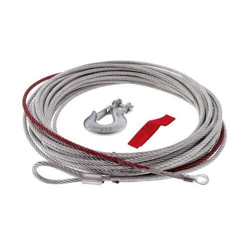 STEEL WINCH CABLE REPLACEMENT T/S 9500lb 8.33mm x 28m GALVIN