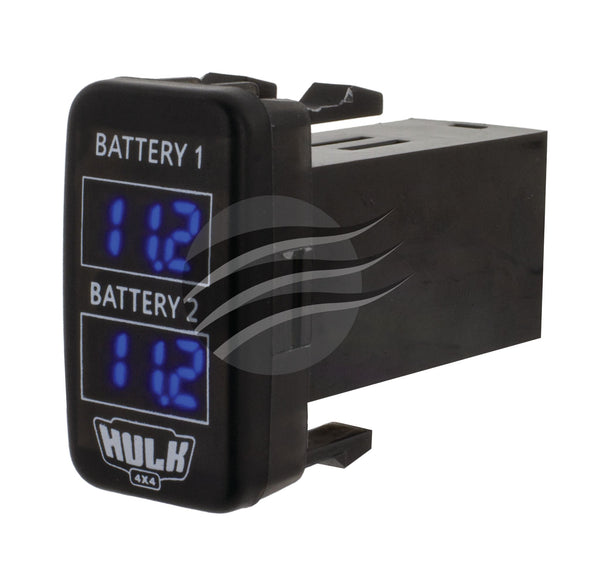 DUAL VOLTMETER OE RPL T/S EARLY TOYOTA BLUE LED