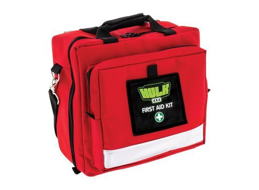 4WD ADVENTURER FIRST AID KIT - SOFT DURABLE CASE - RED