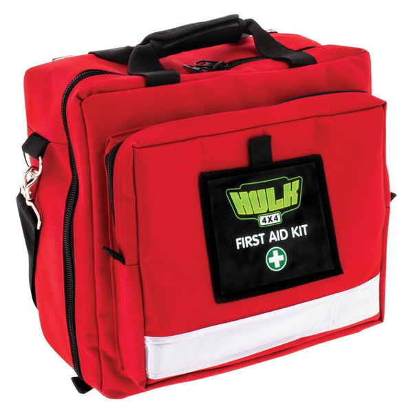 4WD ADVENTURER FIRST AID KIT - SOFT DURABLE CASE - RED