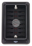 12 WAY FUSE BOX W/PROOF ATS BLADE FUSE 1 IN 12 OUT LED