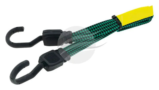 FAT BUNGEE 60CM GREEN 19MM WIDE NON SCRATCH HOOK