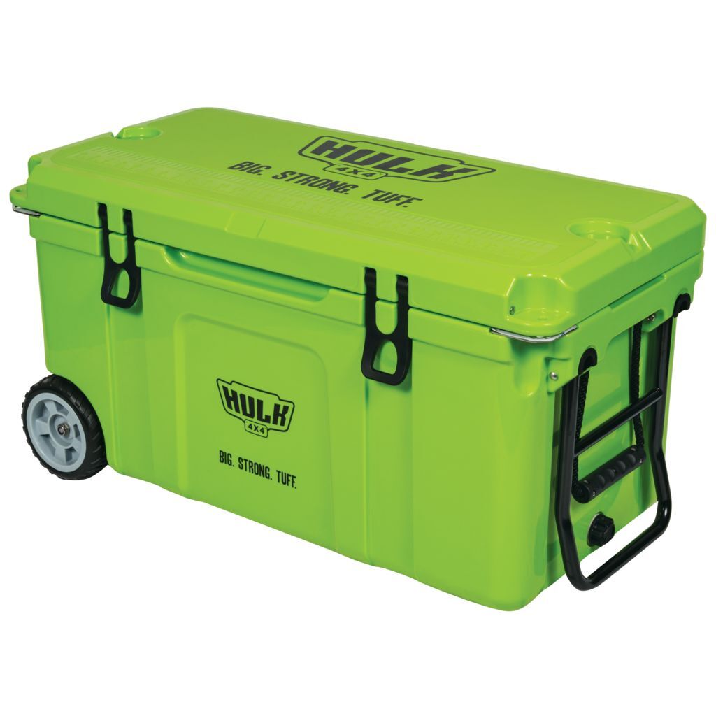 75L PORTABLE ICE COOLER BOX ON WHEELS & FOLDING HANDLE