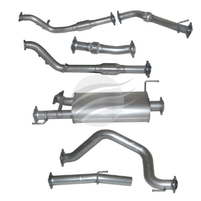 EXHAUST KIT TOYOTA L/CRUISER 200 SER WAG V8 TWIN T/D S/STL