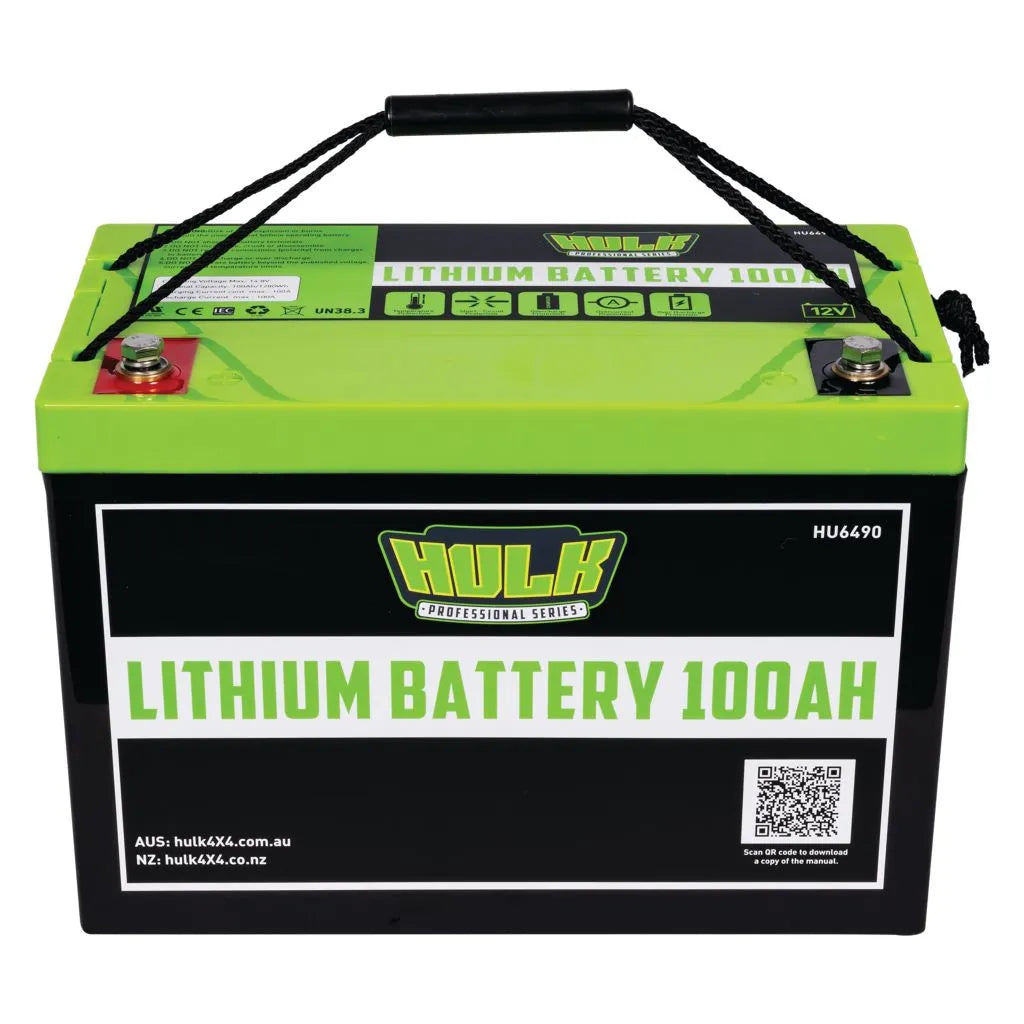 100Ah LITHIUM BATTERY LifePo4 12V 305mm x 168mm x 210mm