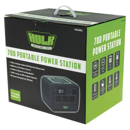 PS700 PORTABLE POWER STATION W/700W PURE SINE WAVE INVERTER
