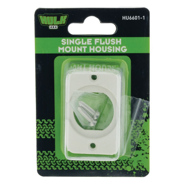 SINGLE FLUSH MOUNT WHITE HOUSING T/S HULK RANGE SOCKETS