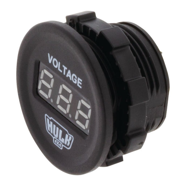 VOLTMETER WITH INDICATOR 5-15v BLUE LED 29mm DIAMETER