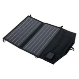 20W PORTABLE FOLD SOLAR PANEL 560mm x 355mm x 15mm    BLACK