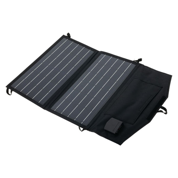 20W PORTABLE FOLD SOLAR PANEL 560mm x 355mm x 15mm BLACK