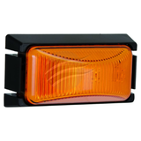 LED SUPPLMTRY SIDE MARKER LAMP AMBER 12/24V, BLACK BASE