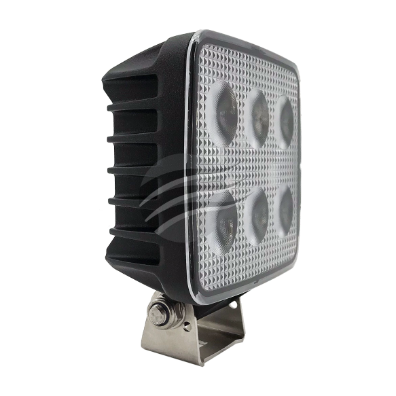 LED SQUARE WORKLAMP FLOOD BEAM 60 Deg 9-36V 24W 24 LEDs BLACK