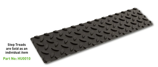 SINGLE SELF-ADHESIVE RUBBER STEP TREAD 100mm x 440mm