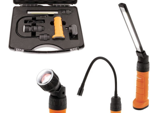RECHARGBLE LED MULTI FUNCTION TORCH, INSPECTION & FLOOD LAMP