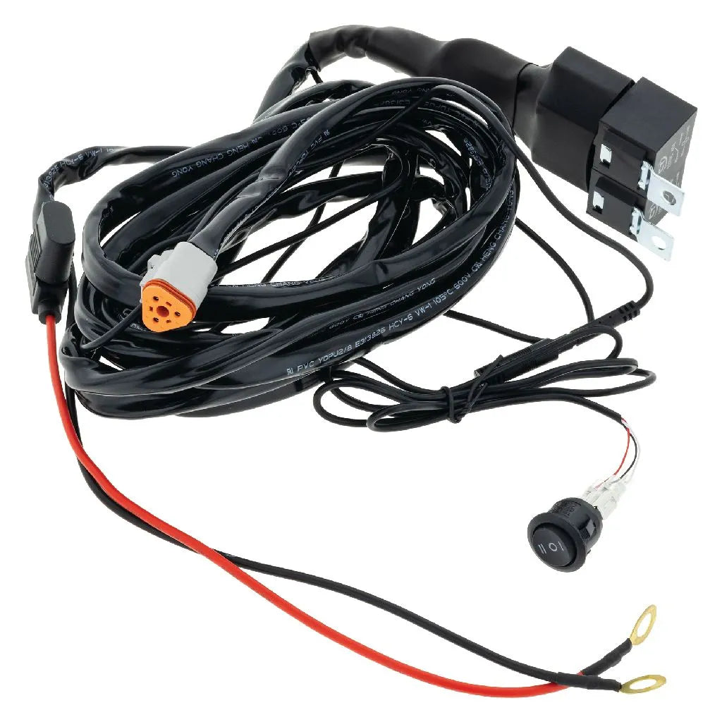 H/DTY 12V 40amp WIRING HARNESS T/S DUAL COLOUR LIGHTBARS