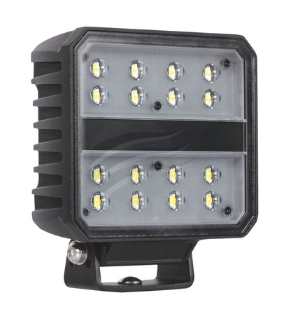LED RECTGL WORKLAMP FLOOD BEAM 80 Deg 9-36V 40W 8 LEDs BLK