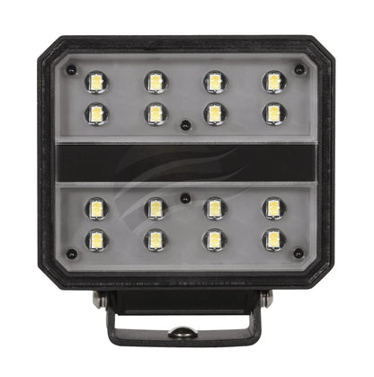 LED RECTGL WORKLAMP FLOOD BEAM 80 Deg 9-36V 40W 8 LEDs BLK