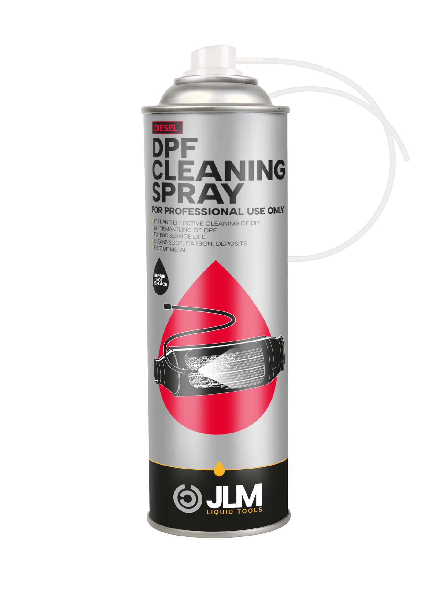 JLM Diesel DPF Spray 400ml (Use With Filter On Vehicle - Hose Included)