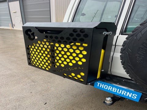 Lockable Double Jerry Can Holder