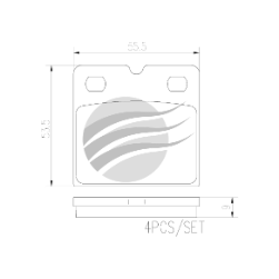 BREMBO BRAKE PAD - rear