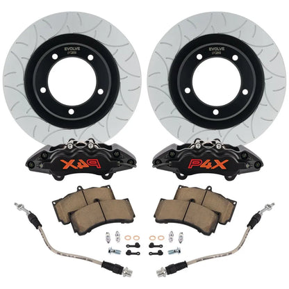 EVOLVE P4X BIG BRAKE UPGRADE TOYOTA LANDCRUISER 76, 78, 79 up to 08/2016 w/ Manual Locking Hubs - Front Kit