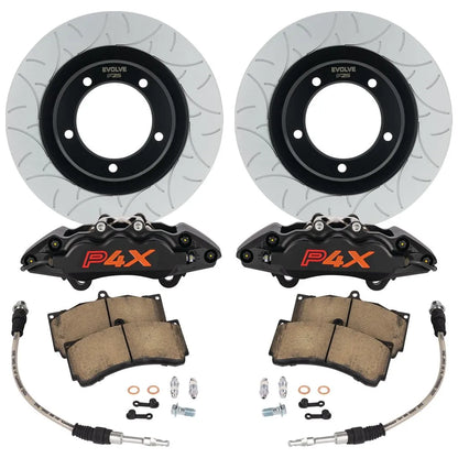 EVOLVE P4X BIG BRAKE UPGRADE TOYOTA LANDCRUISER 76, 78, 79 08/2016 on w/ Auto Locking Hubs - Front Kit