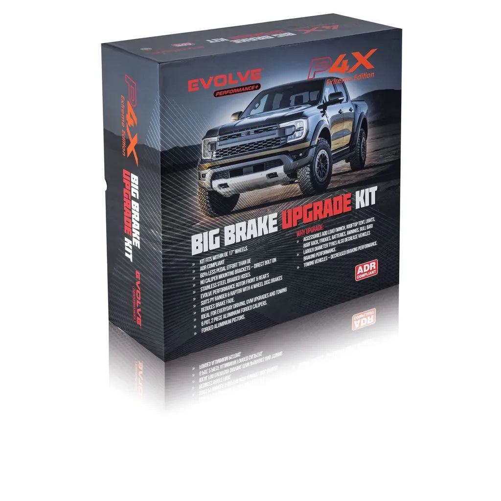 EVOLVE P4X BIG BRAKE UPGRADE TOYOTA LANDCRUISER 76, 78, 79 08/2016 on w/ Auto Locking Hubs - Front Kit