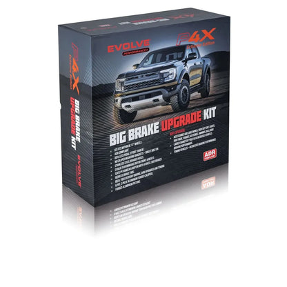 EVOLVE P4X BIG BRAKE UPGRADE TOYOTA LANDCRUISER 76, 78, 79 08/2016 on w/ Auto Locking Hubs - Front Kit