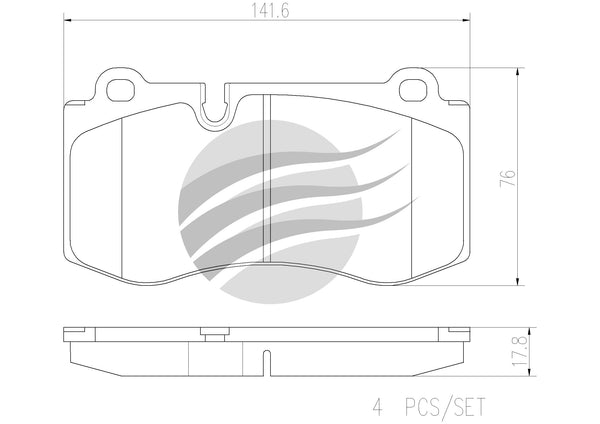 BREMBO BRAKE PAD - FRONT