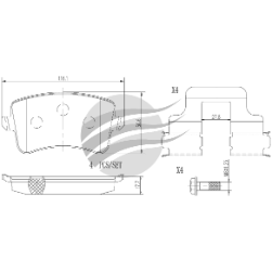 BREMBO BRAKE PAD - REAR