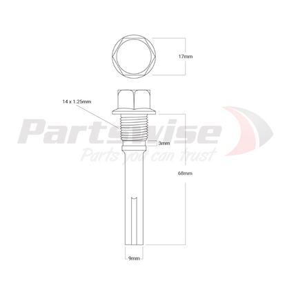 PW20004 Caliper Hardware Kit Includes heavy duty chemical nickel plated pins for extended service life