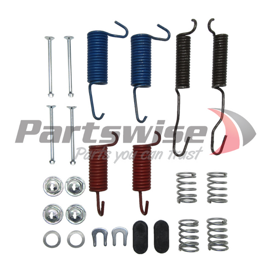 PW20106 Drum Brake Hardware Kit Suits FORD F100/F150 - 11 x 2 1/4 drum. Axle kit without adjusters.