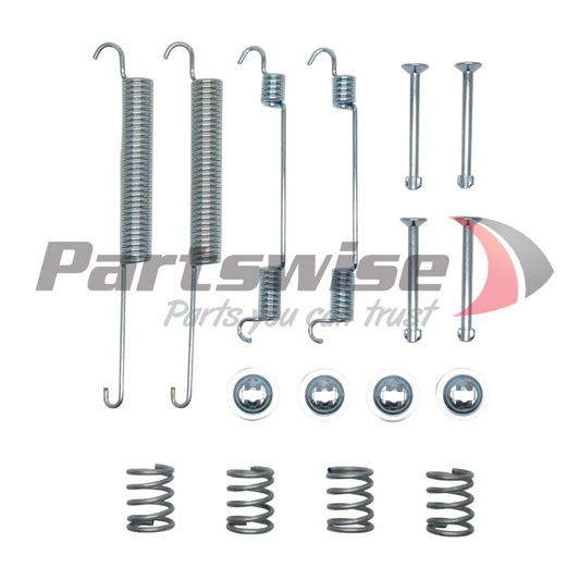 PW21508 Drum Brake Hardware Kit Axle kit. Contains parts for 2 wheels.