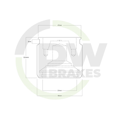PW2442 Caliper Kit Includes all parts to rebuild a PBR cast iron handbrake caliper.