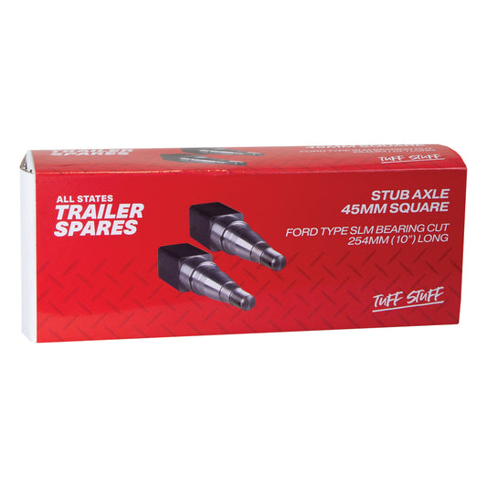 Stub Axles 45mm Square SLM 10inch