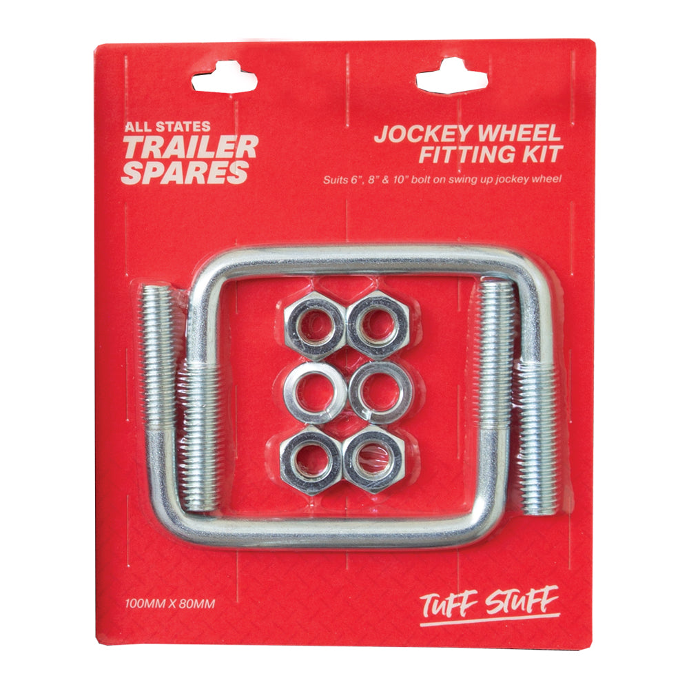 Jockey Wheel U Bolt Fitting Kit suits 100x50mm Drawbar