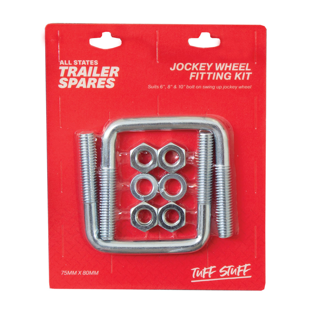Jockey Wheel U Bolt Fitting Kit suits 75x50mm Drawbar