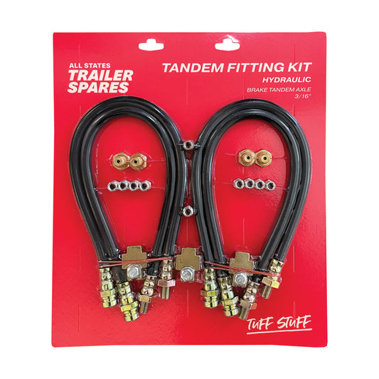 Hydraulic Brake Fitting Kit 3/16inch Tandem Axle Trailer UNF