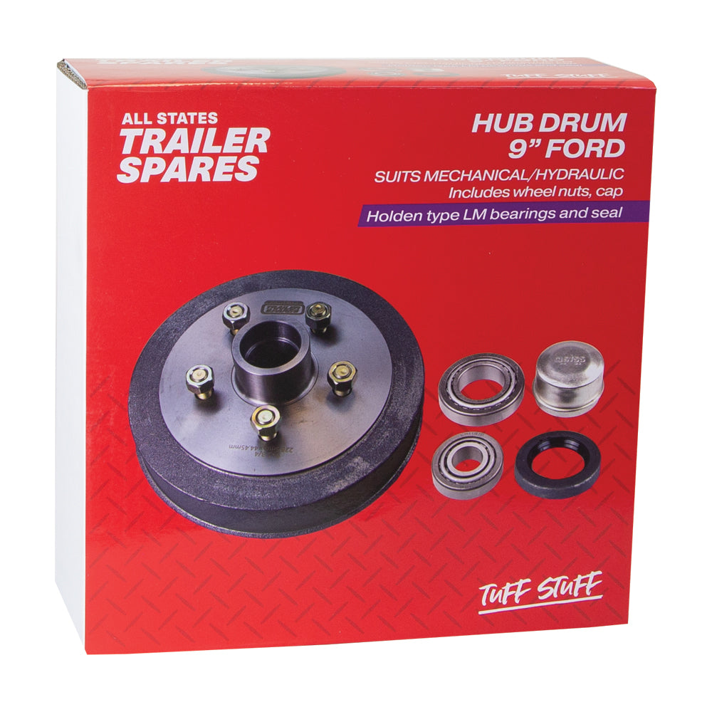 Ford 9inch Hub Drum LM Bearings Seal & Cap