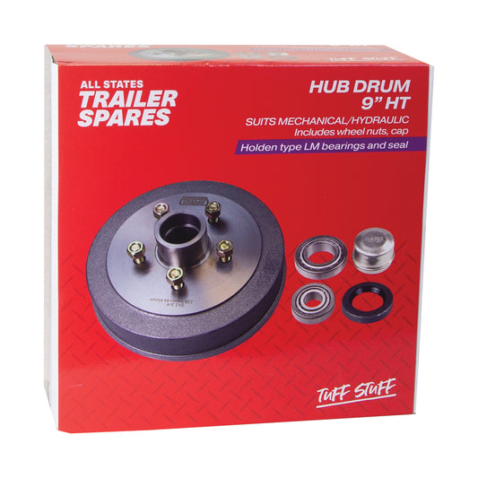 HT 9inch Hub Drum LM Bearings Seal & Cap