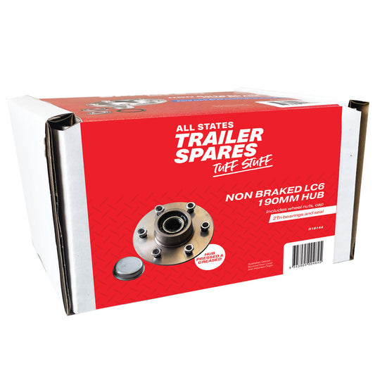 Landcruiser 6 Stud 2tn Lazy Black Hub w/2tn bearings