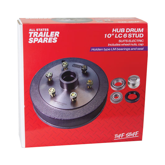 Landcruiser 6 Stud 10inch Hub Drum LM Bearings Seal & Cap