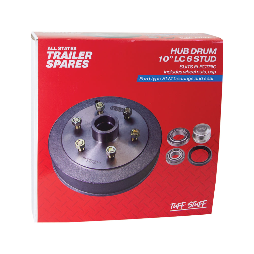 Landcruiser 6 Stud 10inch Hub Drum SLM Bearings Seal & Cap
